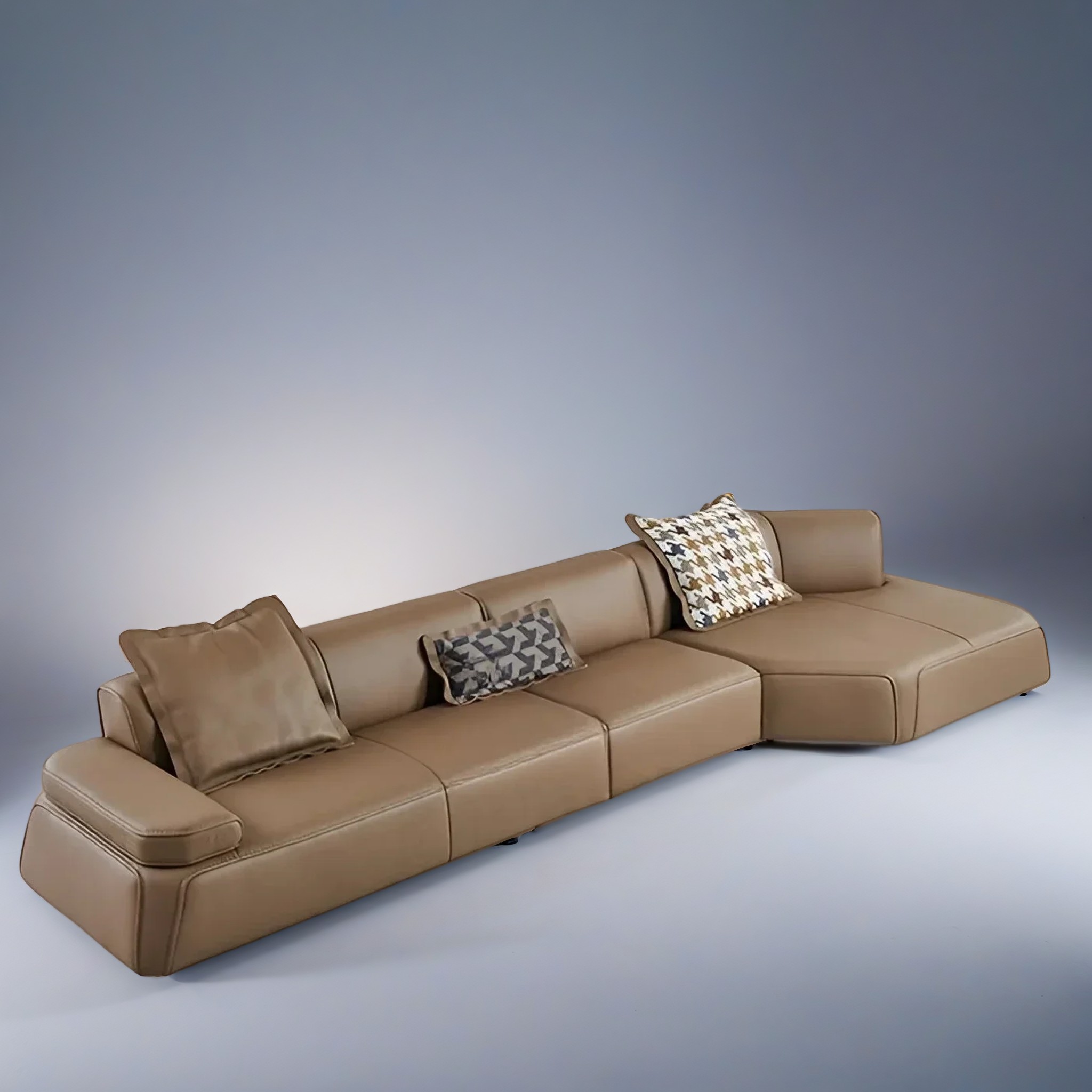 SAHARA четырехместный модульный диван с оттоманкой