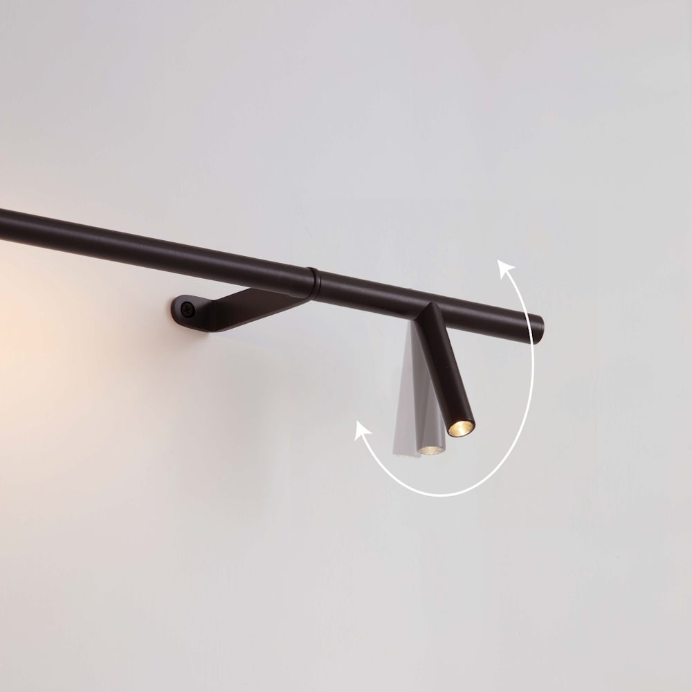 Поворотный механизм светильника Kern с направлением движения