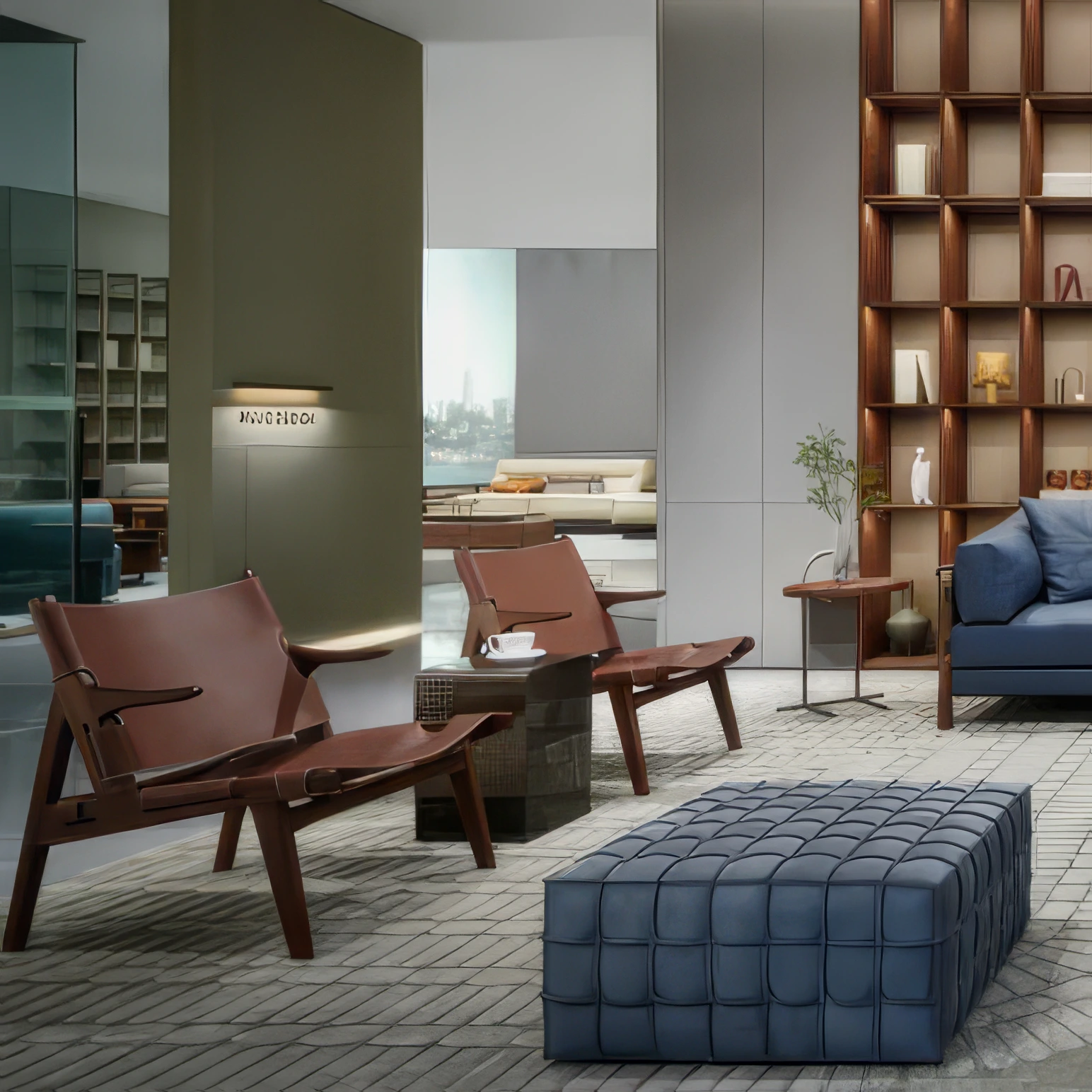 MAIKO кресло кожанное