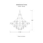 ARANEUM MLTD3320 — чертёж Ø 1000 × 1000 мм
