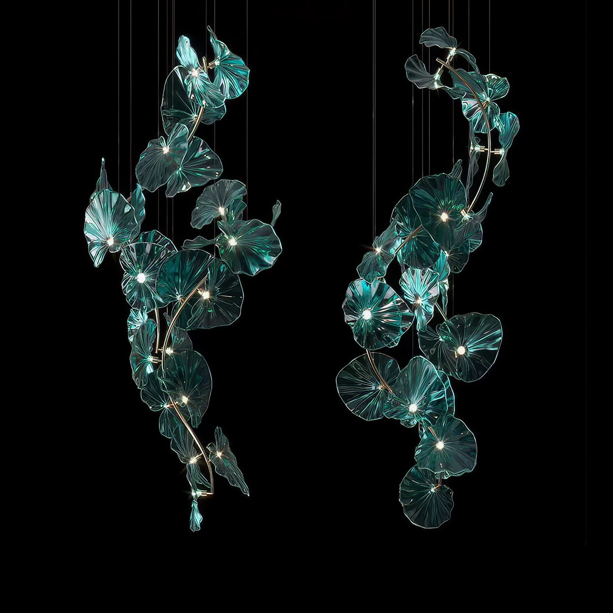 AQUAMARINE люстра удлиненная