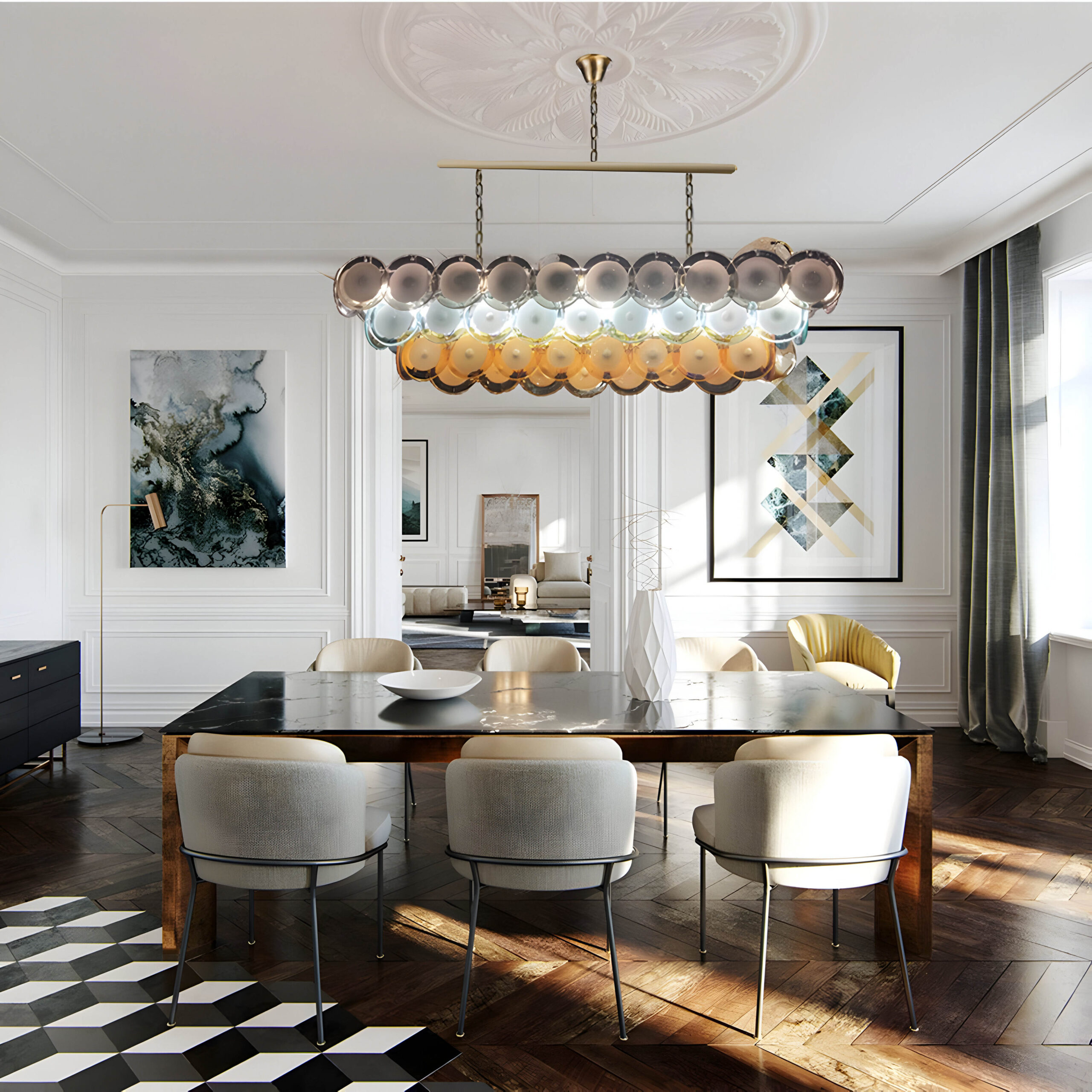 TOKENS CASCADE люстра линейная