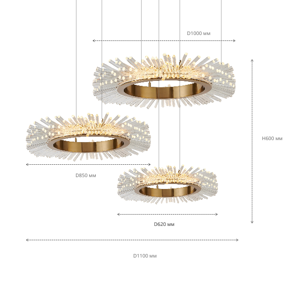 PICANTELLA люстра трехъярусная — изображение 4