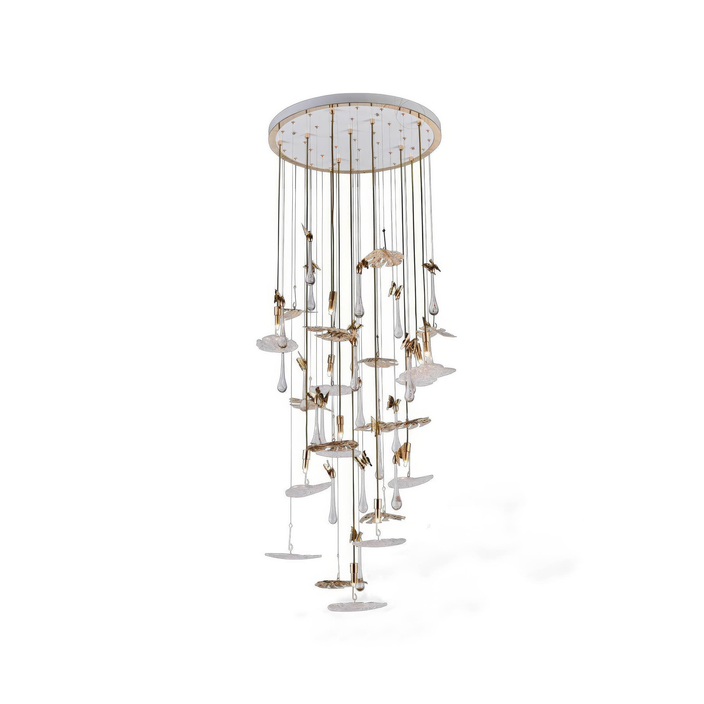 LEAVES WHISPER световая инсталляция (металл, стекло) — изображение 13