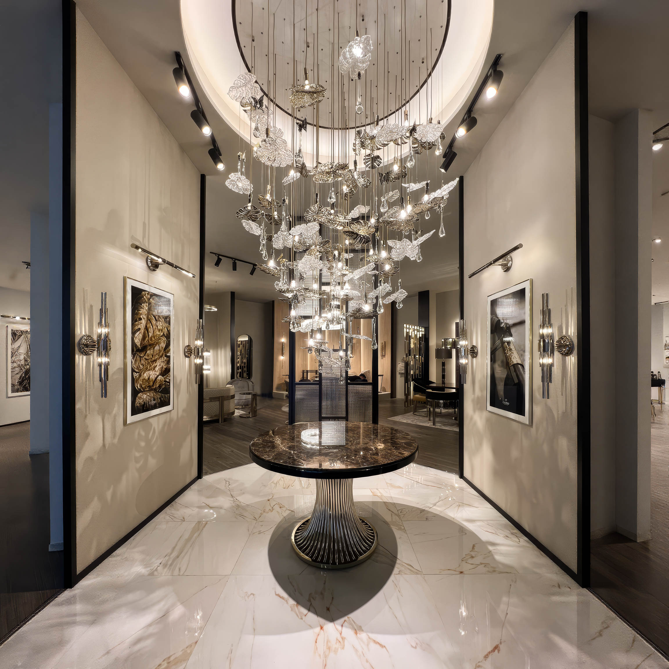 LEAVES WHISPER световая инсталляция (металл, стекло) — изображение 2