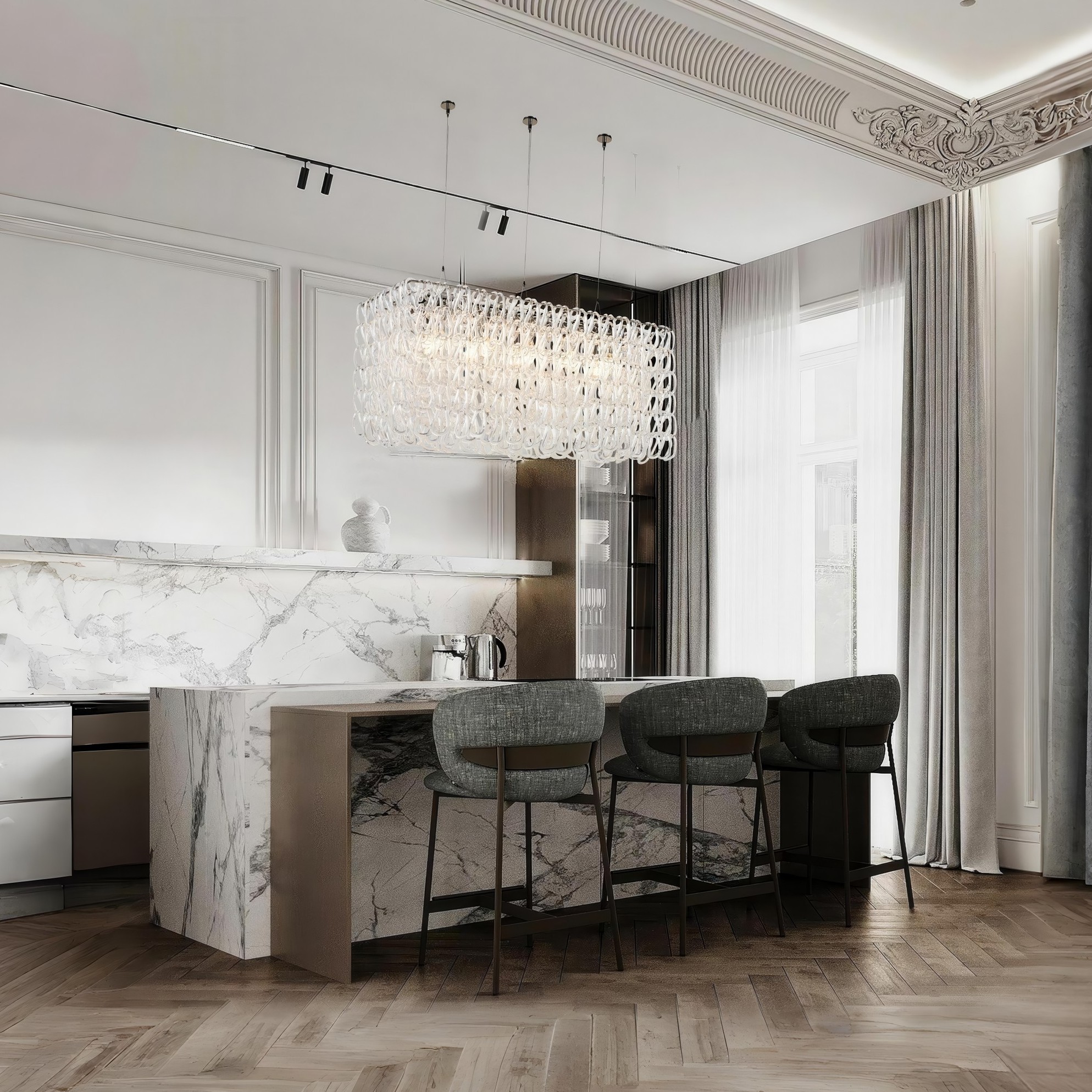 GLEAM люстра прямоугольная