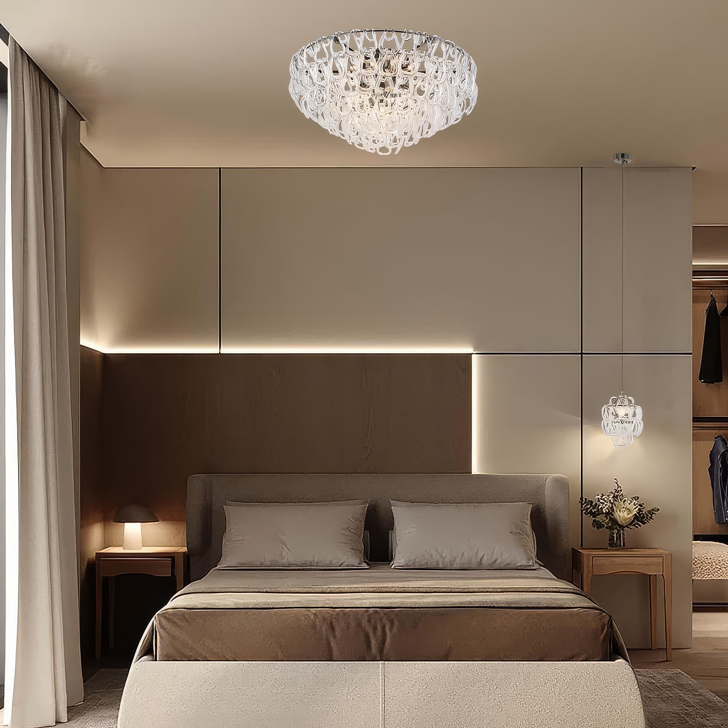 GLEAM люстра потолочная круглая