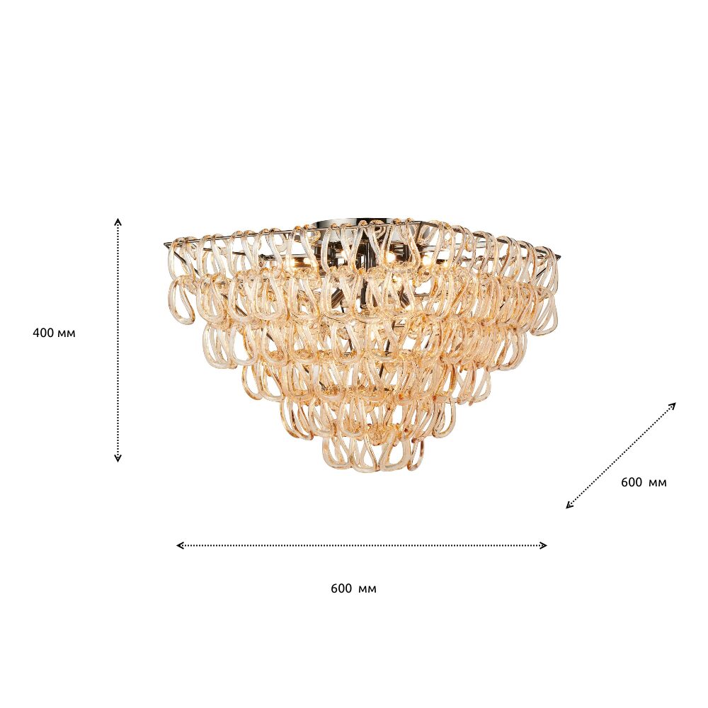 GLEAM люстра потолочная квадратная — изображение 5