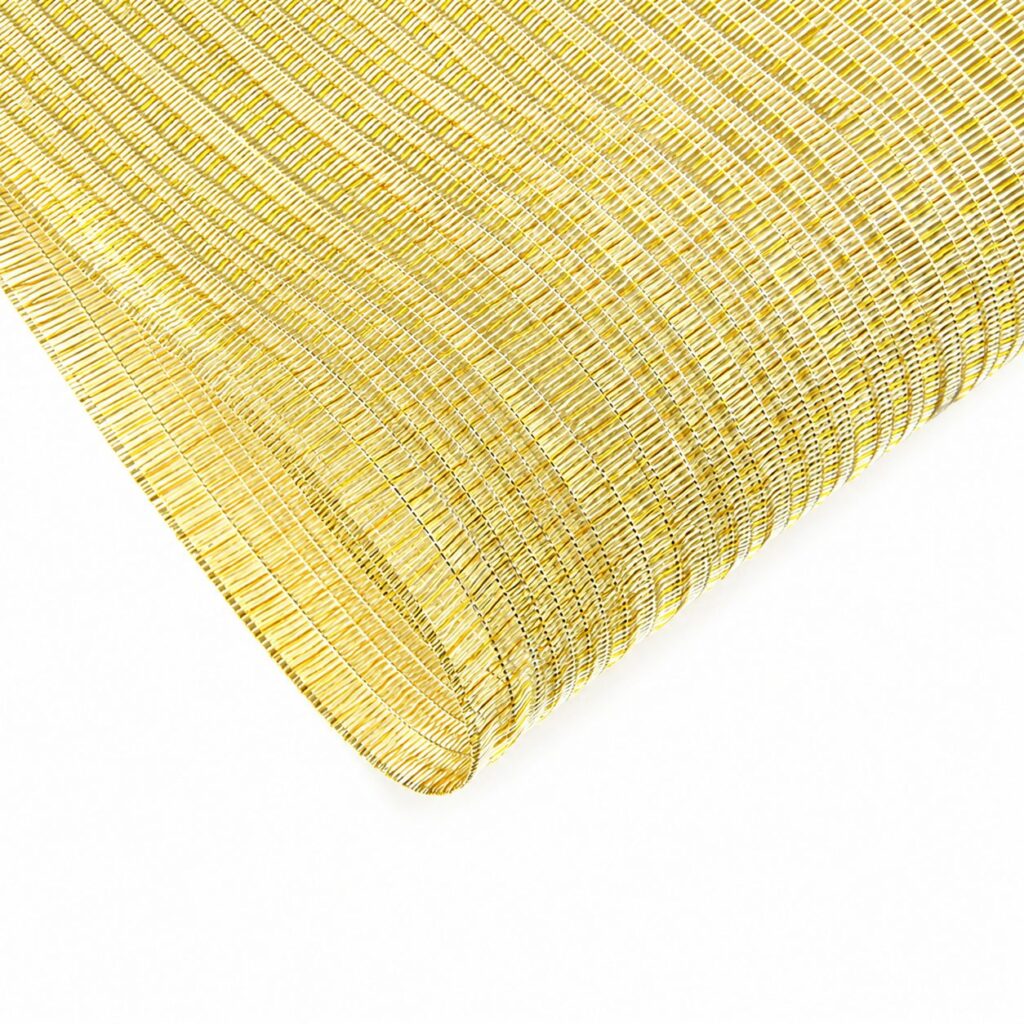 Textile Veil — Golden Radiance