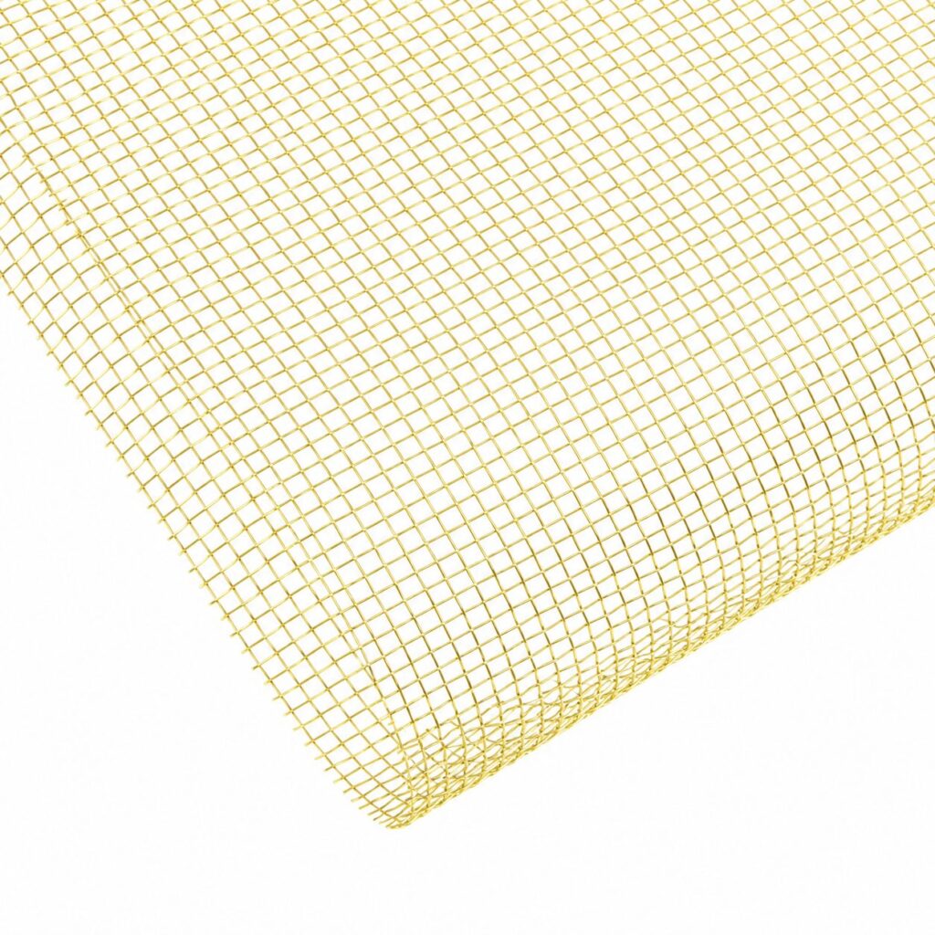 Textile Veil — Gold Open Grid
