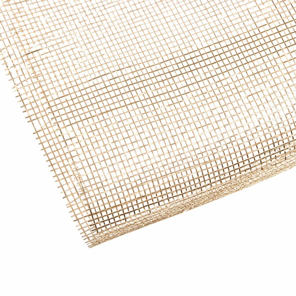 Textile Veil — Rose Champagne Grid