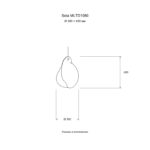 Seta MLTD1080 — Размер: Ø 300 × 420 мм