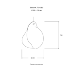Seta MLTD1080 — Размер: Ø 600 × 740 мм