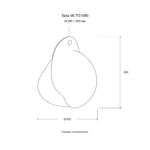 Seta MLTD1080 — Размер: Ø 800 × 950 мм
