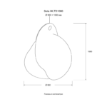 Seta MLTD1080 — Размер: Ø 900 × 1060 мм