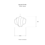 Seta MLTD1081 — Размер: Ø 500 × 450 мм