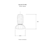 Seta MLTD1085 — Размер: Ø 450 × 650 мм