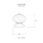 Seta MLTD1085 — Размер: Ø 600 × 610 мм