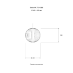 Seta MLTD1086 — Размер: Ø 400 × 380 мм