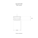 Seta MLTD1087 — Размер: Ø 400 × 200 мм