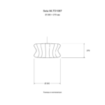 Seta MLTD1087 — Размер: Ø 500 × 270 мм