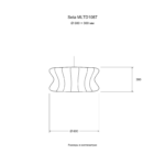 Seta MLTD1087 — Размер: Ø 600 × 300 мм