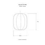 Seta MLTD1089 — Размер: Ø 600 × 720 мм