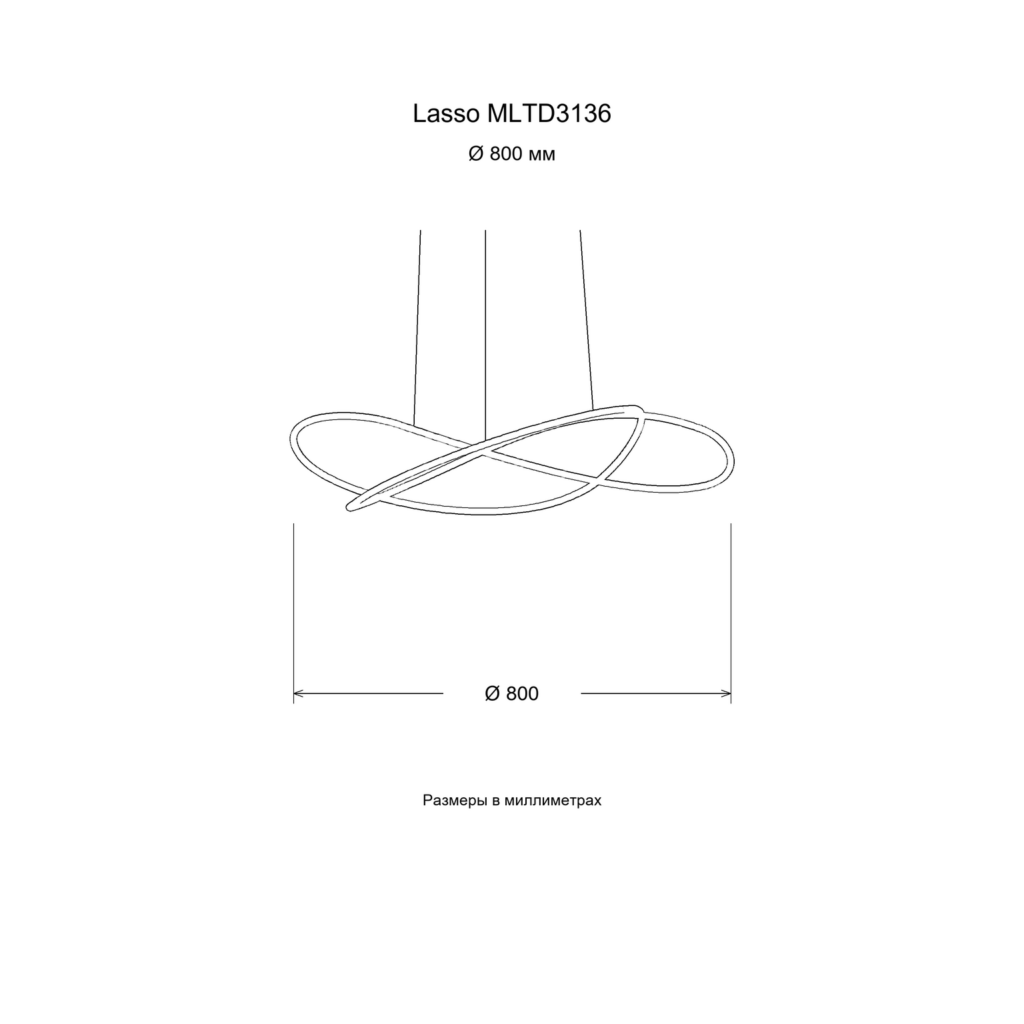 Lasso MLTD3136 — чертёж Ø 800 мм, непрерывный контур