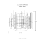 ARANEUM MLTD3323 — Чертёж Ø 1500 × 1200 мм