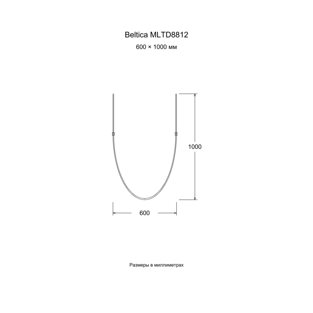 Beltica MLTD8812 — Чертёж 600 × 1000 мм